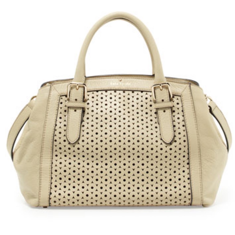 Kate Spade Cream Mercer Isle Sloan Satchel Bag
